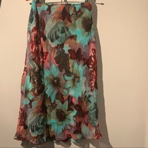 Woman’s Large Floral Skirt